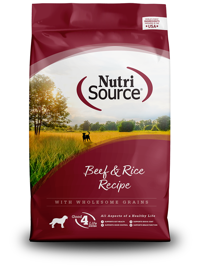 NutriSource Beef & Rice Dog Food Formula, 5 lbs.