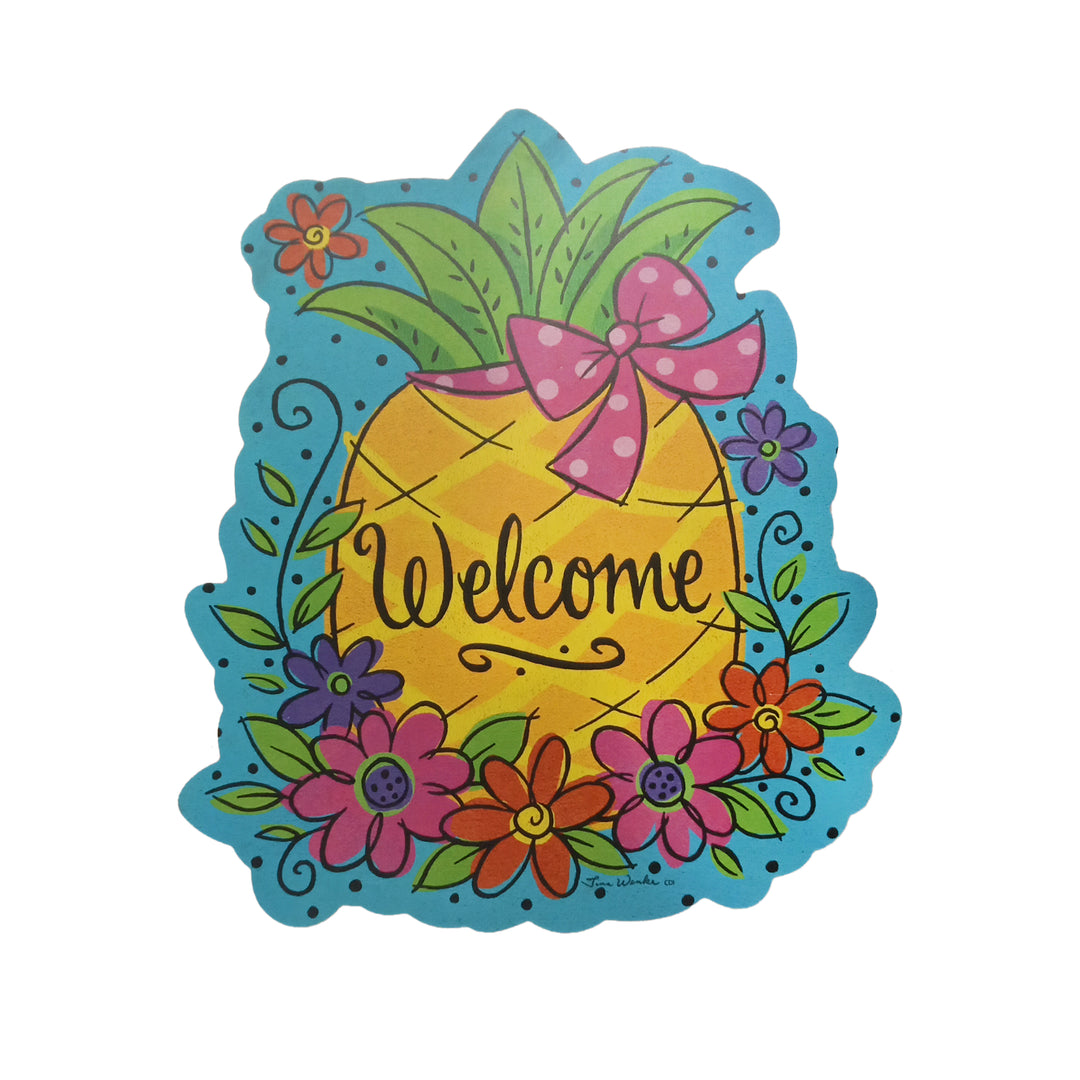 Pineapple Flowers Stepping Stone
