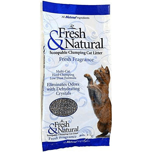 Fresh & Natural Fresh Fragrance Scoopable Clumping Cat Litter-20 lbs
