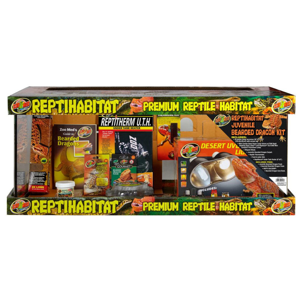 Repti Habitat Juvenile Bearded Dragon Kit, 20 Gallon