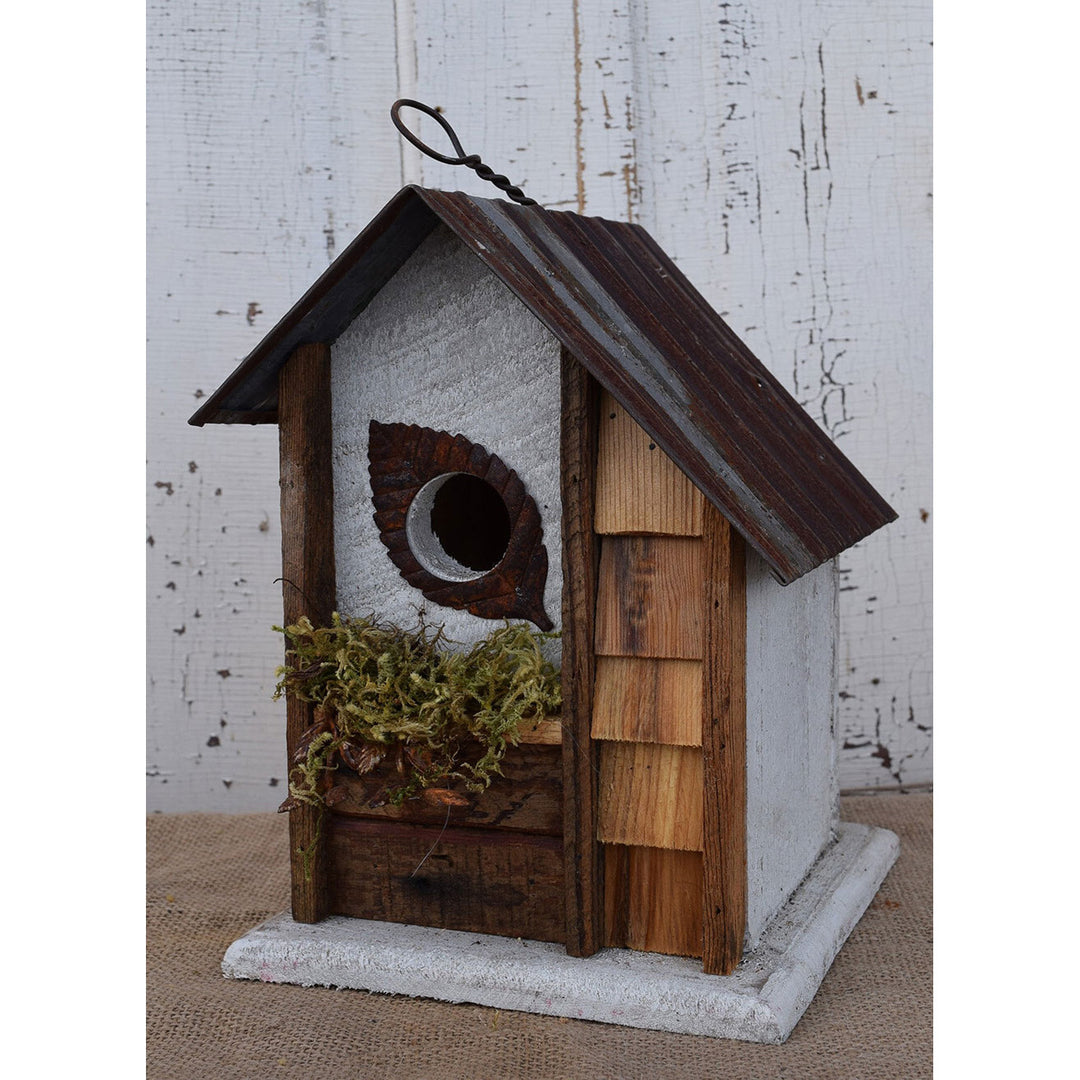 Nature Creations Rustic Barnboard Birdhouse, Medium #69 (Colors May Vary)