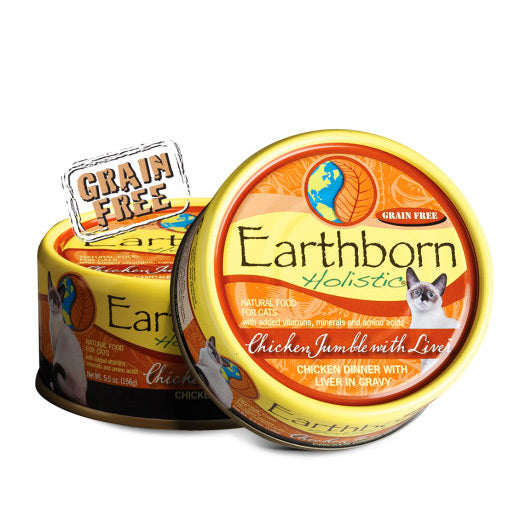 Earthborn Holistic® Chicken Jumble with Liver Canned Cat Food, 5.5 oz.