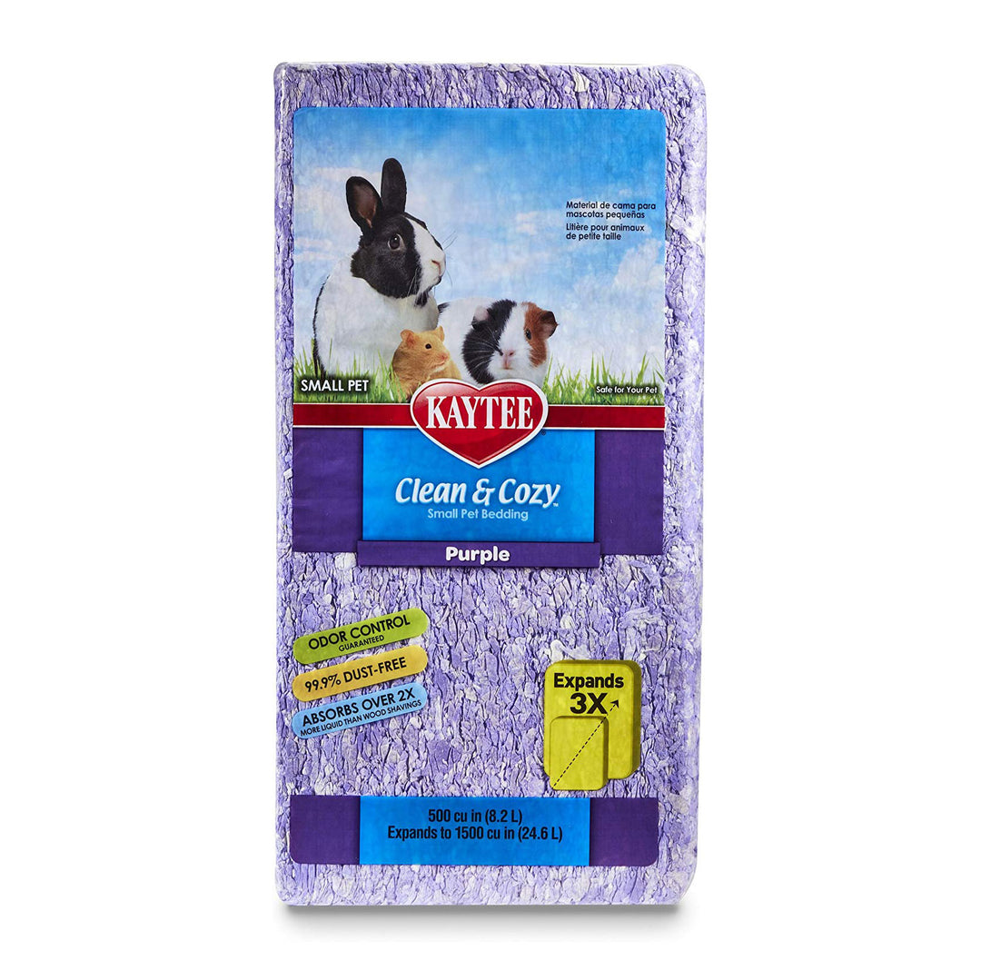 Kaytee Clean & Cozy Small Animal Bedding, Purple, 24.6 Liters