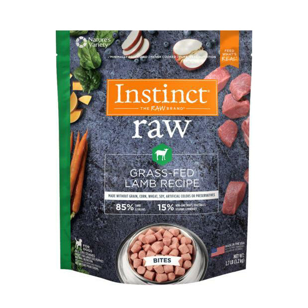 Instinct Raw Frozen Lamb Bites, 2.7 lb