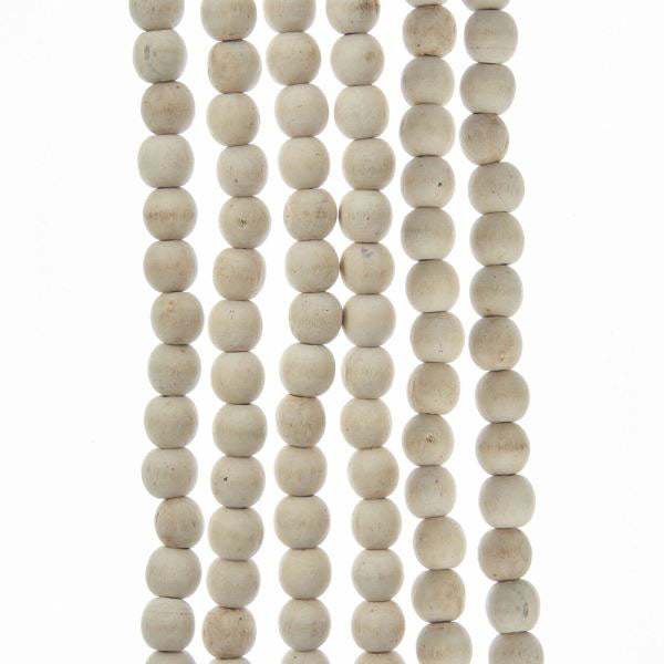 Kurt Adler 9ft. Natural Wood Beaded Garland