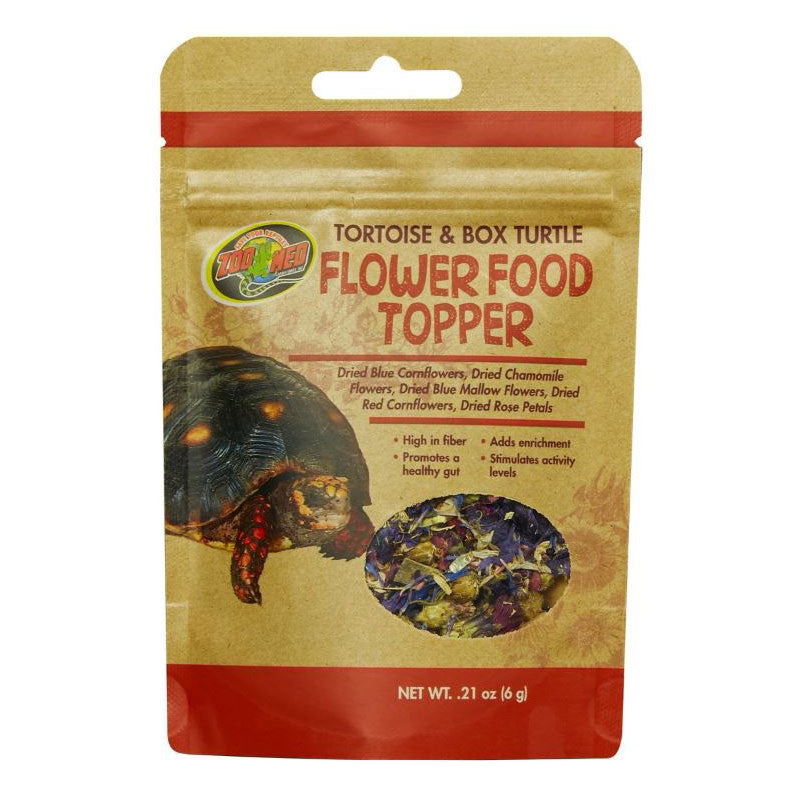 Zoo Med Tortoise & Box Turtle Flower Food Topper, 0.21 oz.