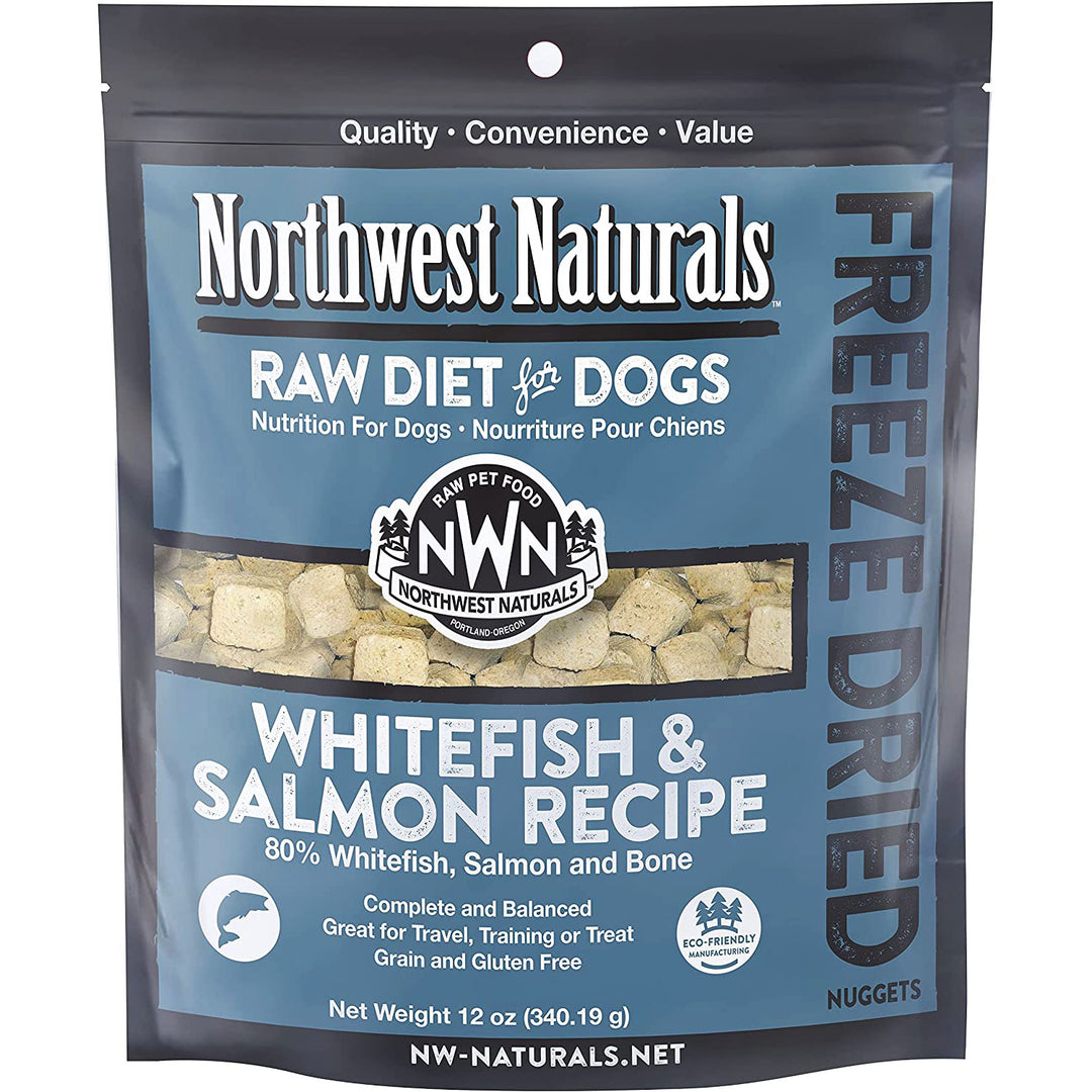 Northwest Naturals Freeze Dried Whitefish & Salmon Nuggets, Dog Food, 12 Oz