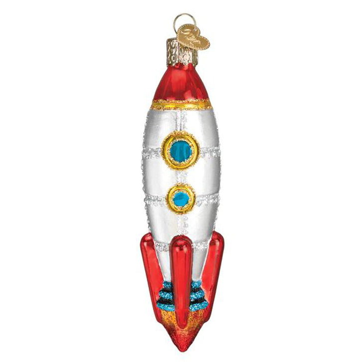 Old World, Toy Rocket Ship Ornament