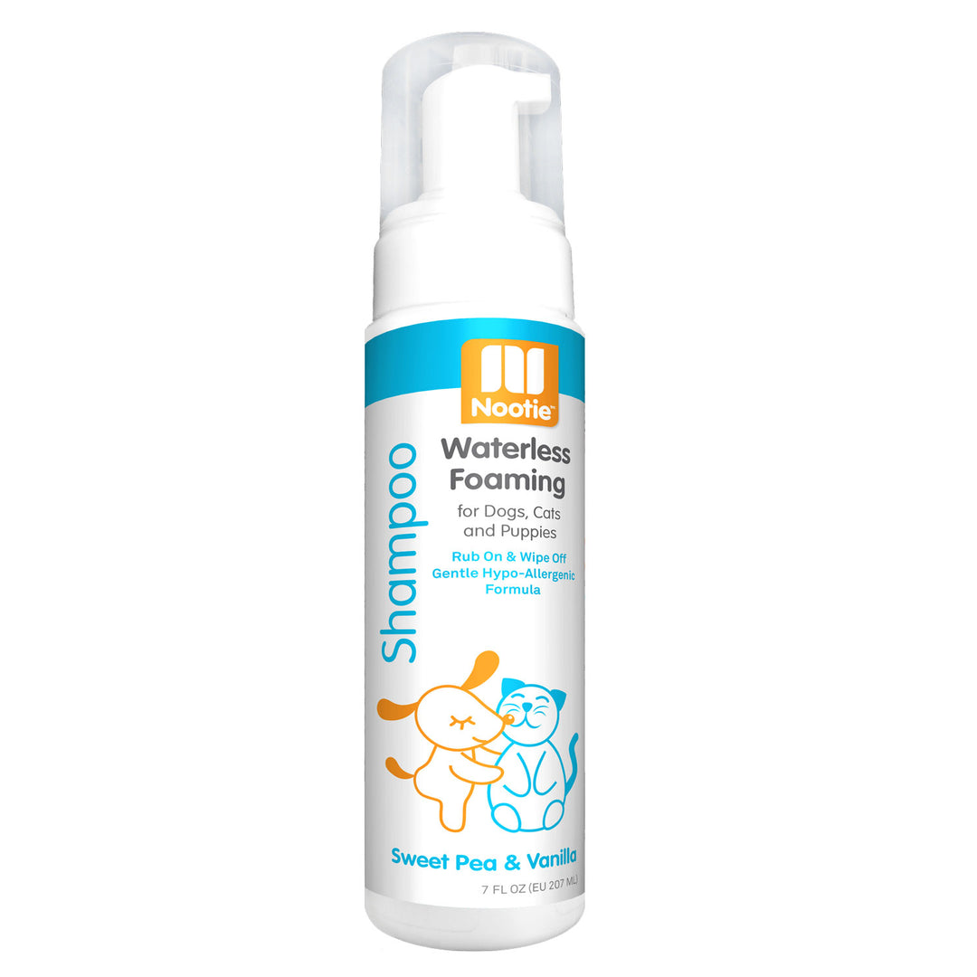 Nootie Waterless Foaming Pet Shampoo, Sweet Pea & Vanilla 7 Fl. Oz.