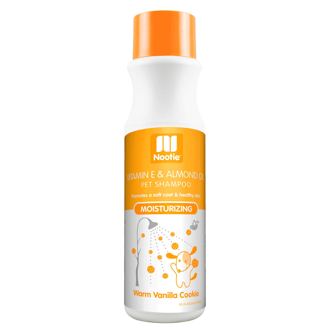 Nootie Vitamin E & Almond Oil Pet Shampoo, Warm Vanilla Cookie 16 Fl. Oz.