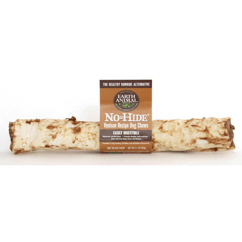 Earth Animal No-Hide, 7" Dog Chew, Venison