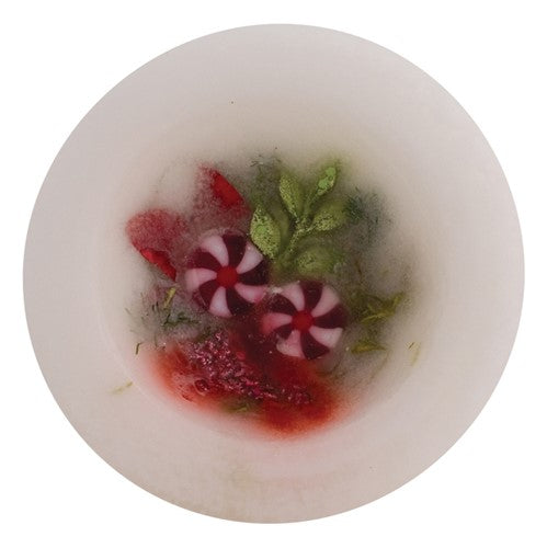 Sparkling Winter Mint Personal Space Wax Pottery Vessel, 5.5"