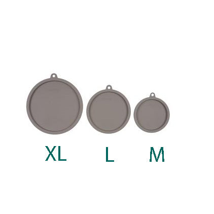 Messy Mutts, Silicone Bowl Cover, Gray, Medium