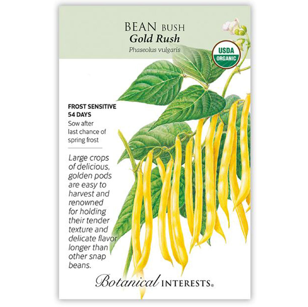 Botanical Interests, Bean Bush, Yellow Eureka Gold