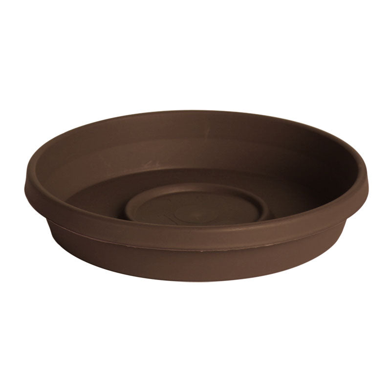 Bloem Terra Plastic Saucer, Chocolate, 10 in.