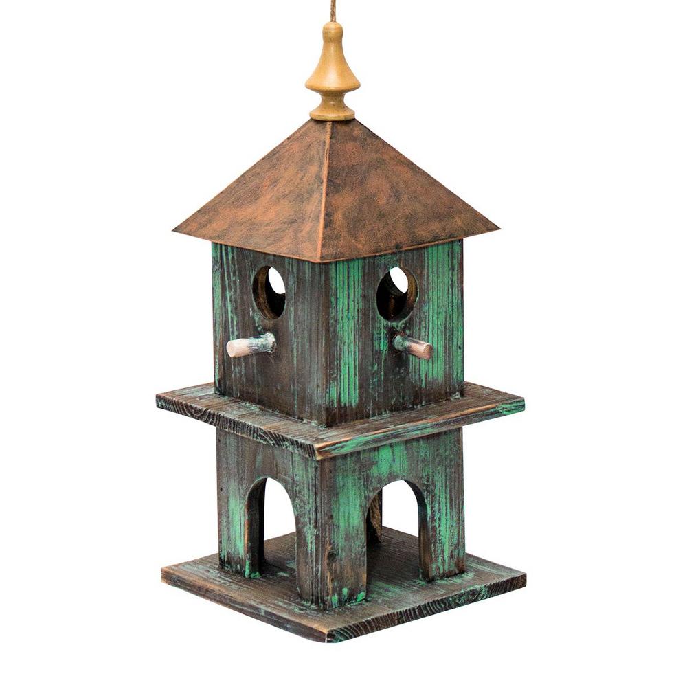 Alpine Artful Green Birdhouse