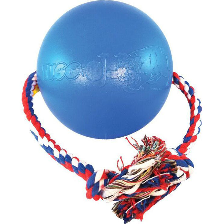 Tugo 4" Water-Weighted Ball & Rope Dog Toy