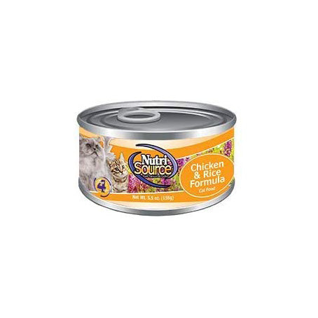Nutrisource Chicken & Rice Formula, Canned Cat Food, 5 oz