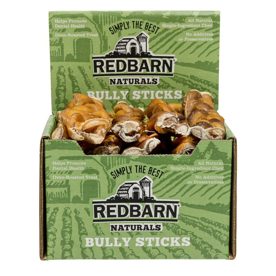 RedBarn Braided Bully Stick Dog Chew, 7-Inches