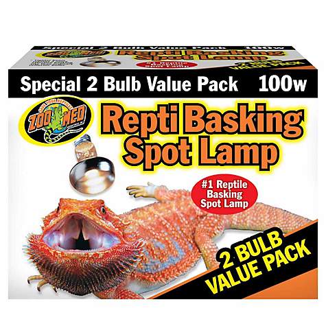 Repti Basking Spot® Lamp, 100 Watt, 2 Bulb Value Pack