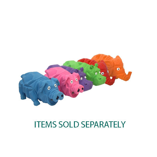 Multipet, Origami Hippo Dog Toy, Assorted Colors, 8"