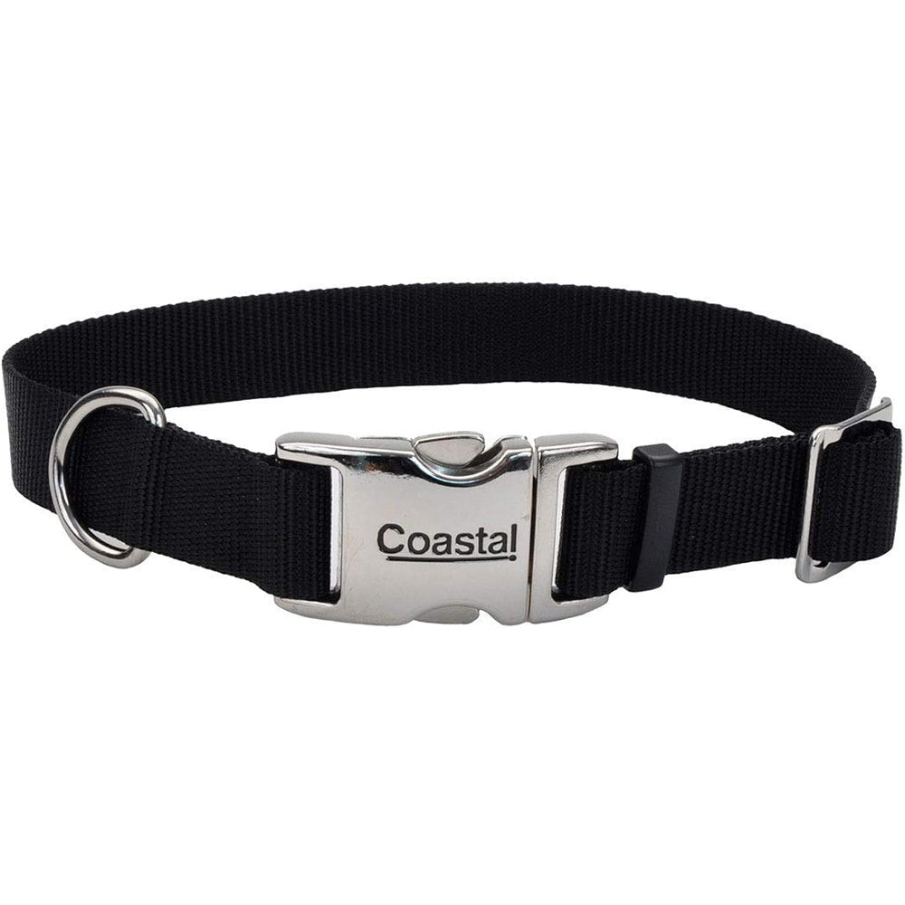Coastal Pet, Titan Metal Collar, 1", Black