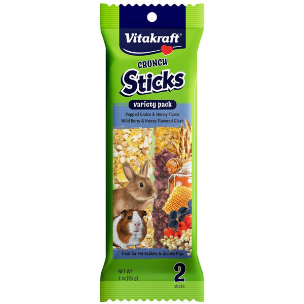 Vitakraft Variety Pack Crunch Sticks for Small Animals, 2 Pack