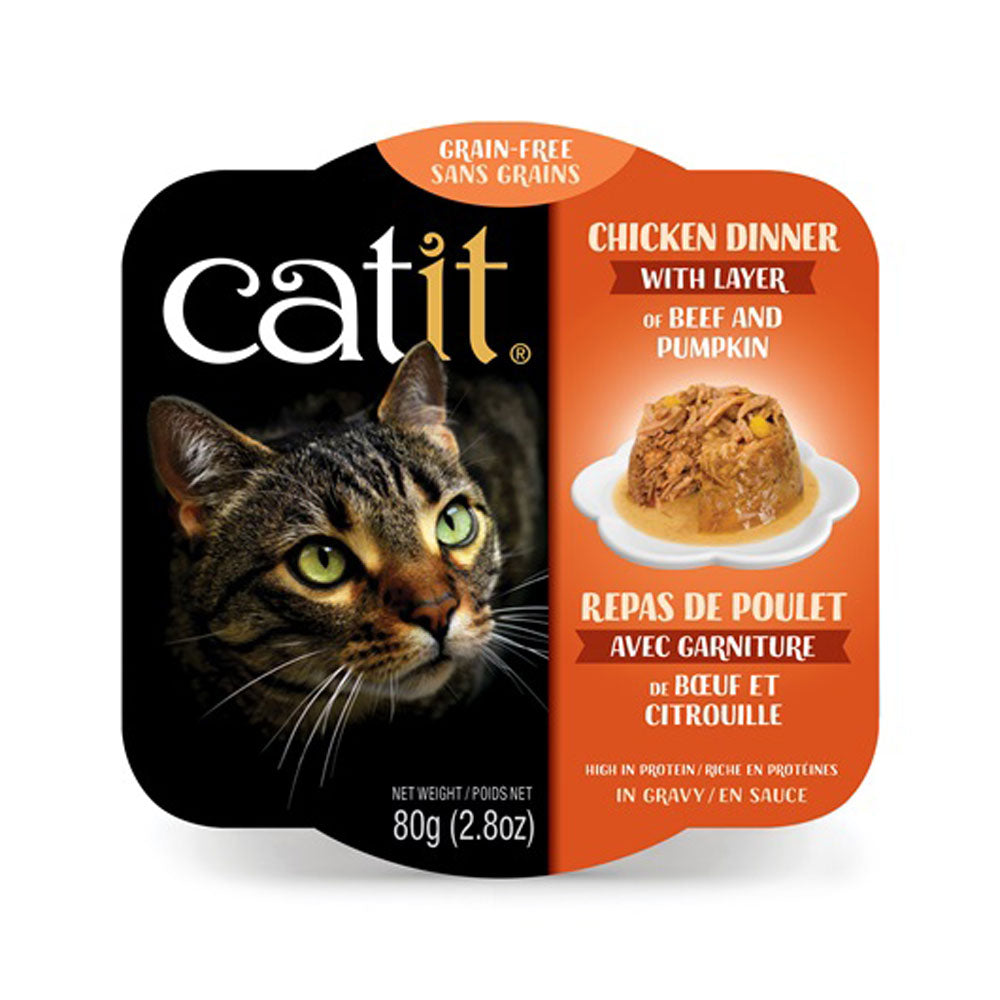 Catit, Chicken Dinner W/Beef & Pumpkin