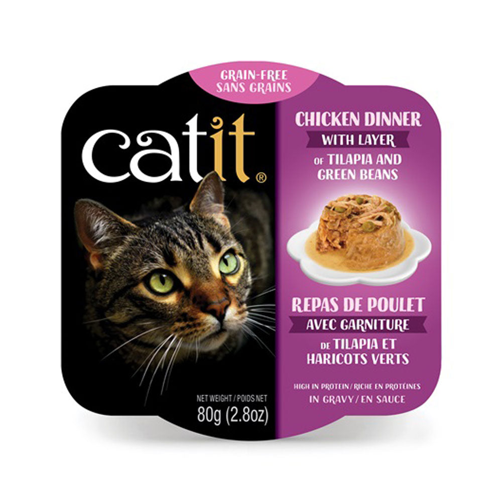 Catit, Chicken Dinner W/Tilap & Green Beans