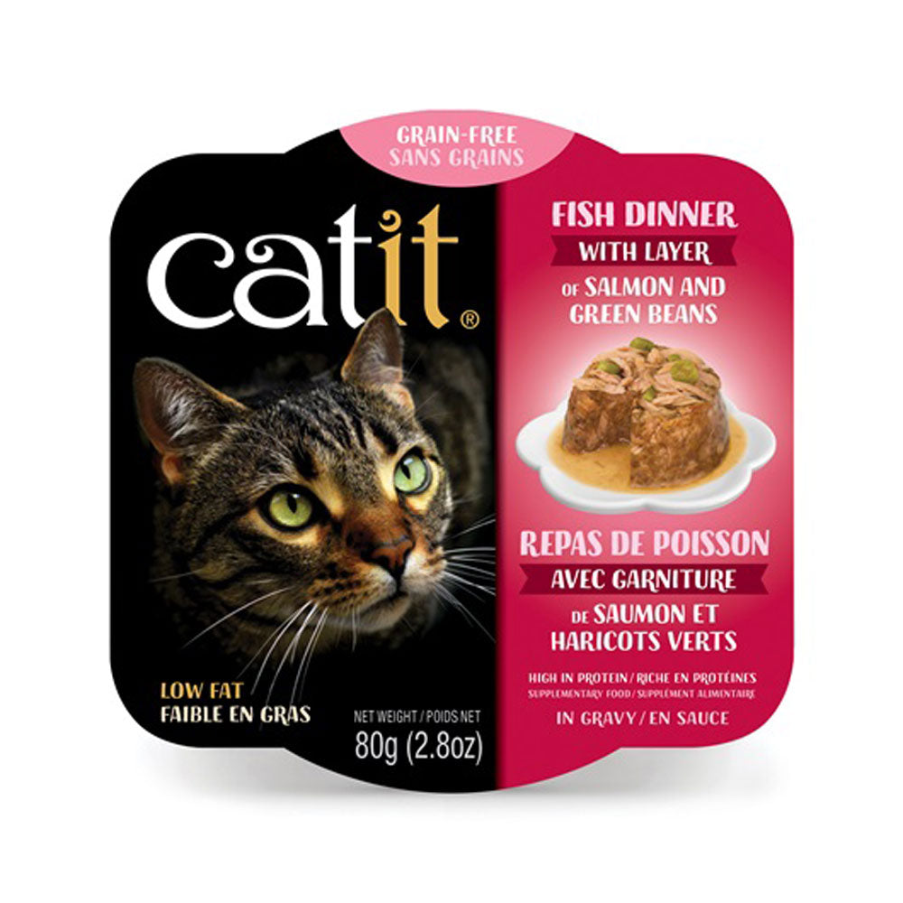 Catit, Fish Dinner W/Salmon & Green Beans