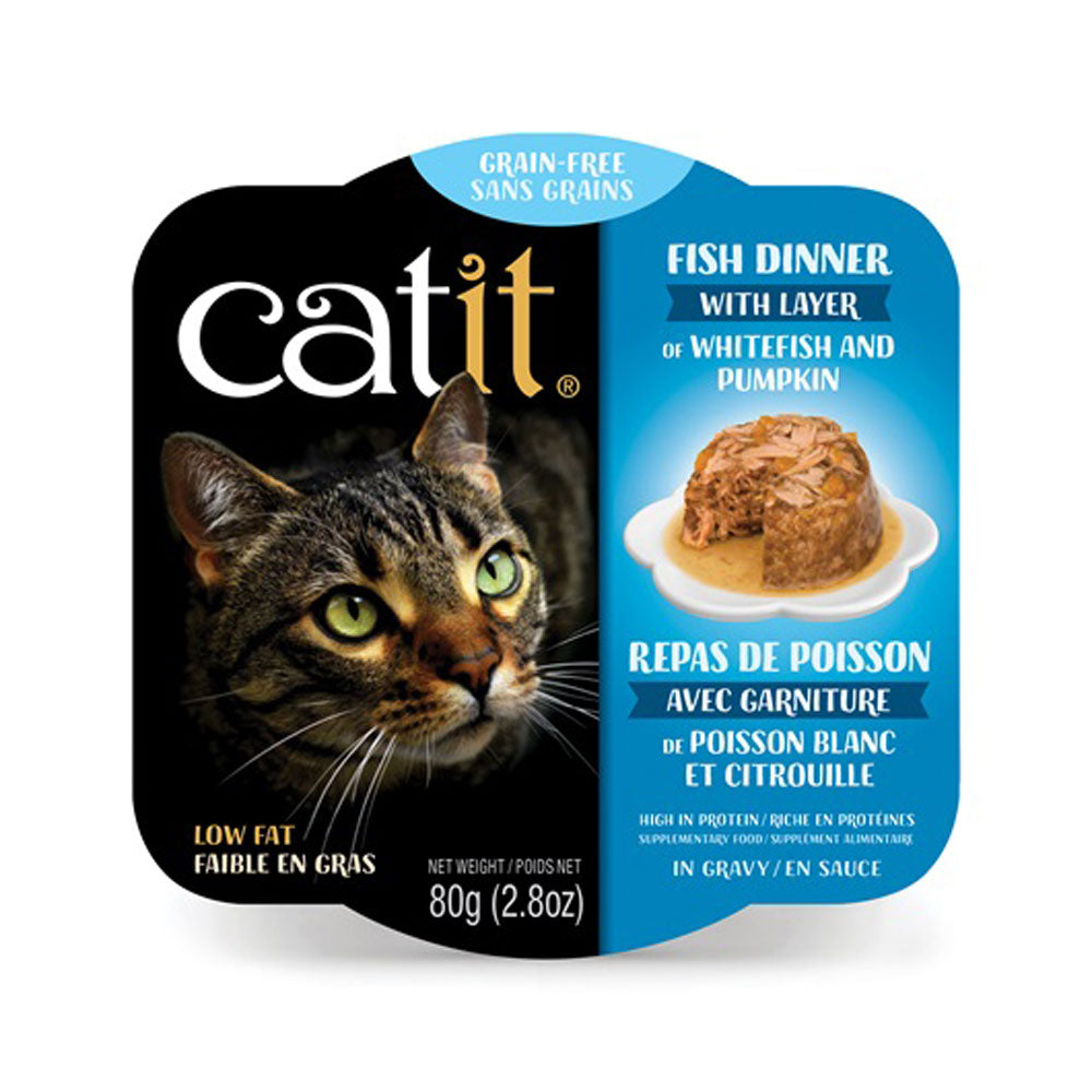 Catit, Fish Dinner W/White Fish & Pumpkin