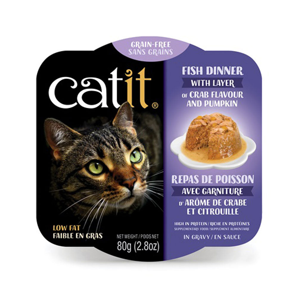 Catit, Fish Dinner W/Crab & Pumpkin
