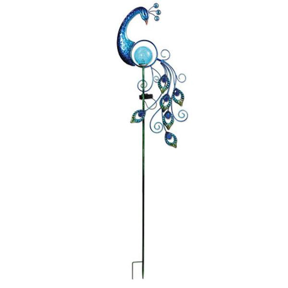 Sunset Vista, Peacock Solar Stake, 49"
