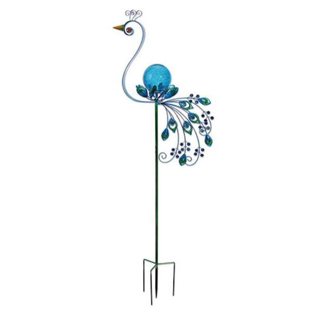 Sunset Vista, Peacock Solar Stake, 60"