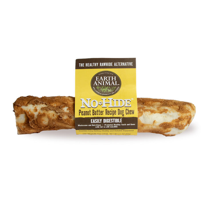 Earth Animal No Hide Peanut Butter Dog Chew, 7"