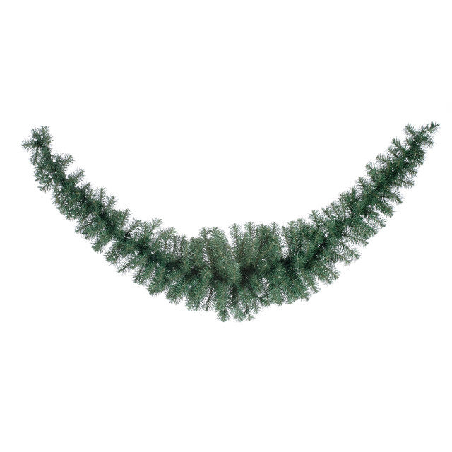 6' Norway Pine Swag Garland, Pre-Lit Clear Lights