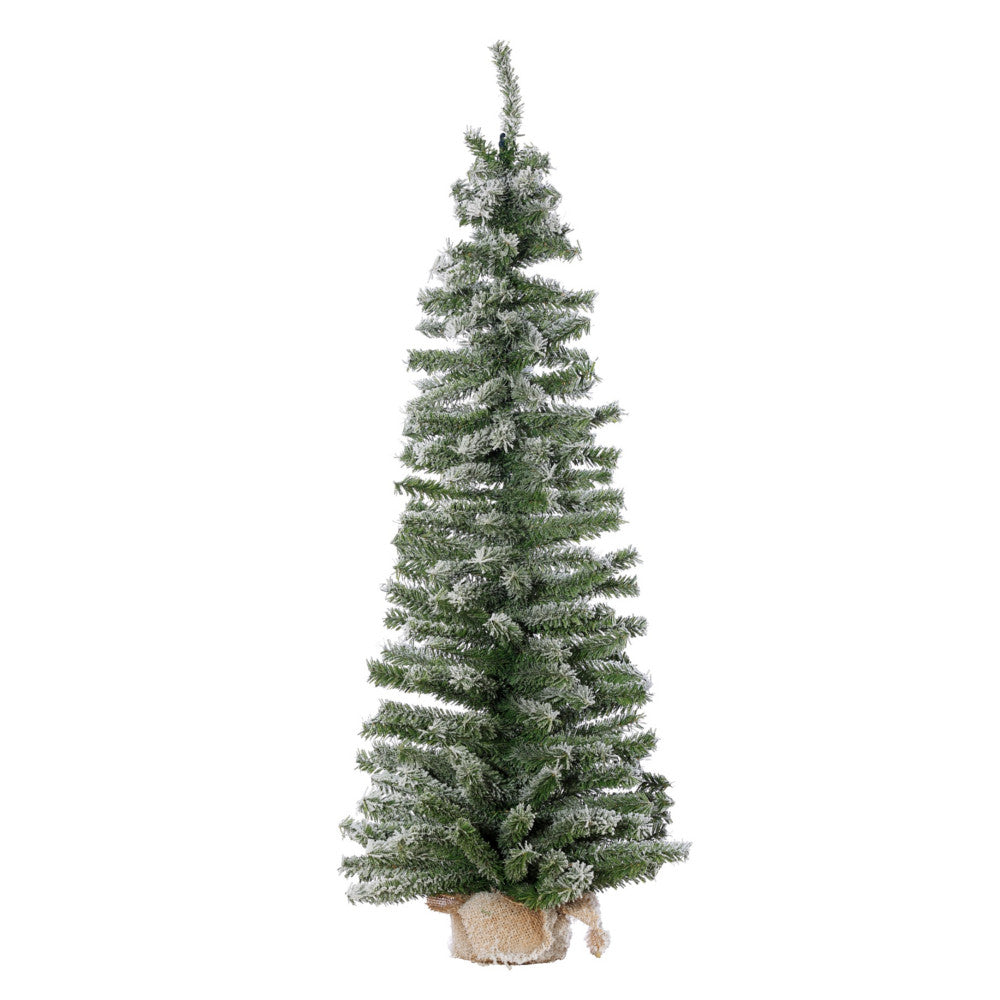 3' Vienna Flocked Slim Mini Tree