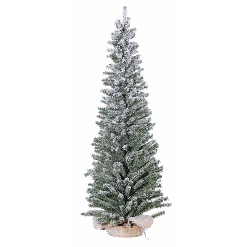 4' Vienna Flocked Slim Mini Tree