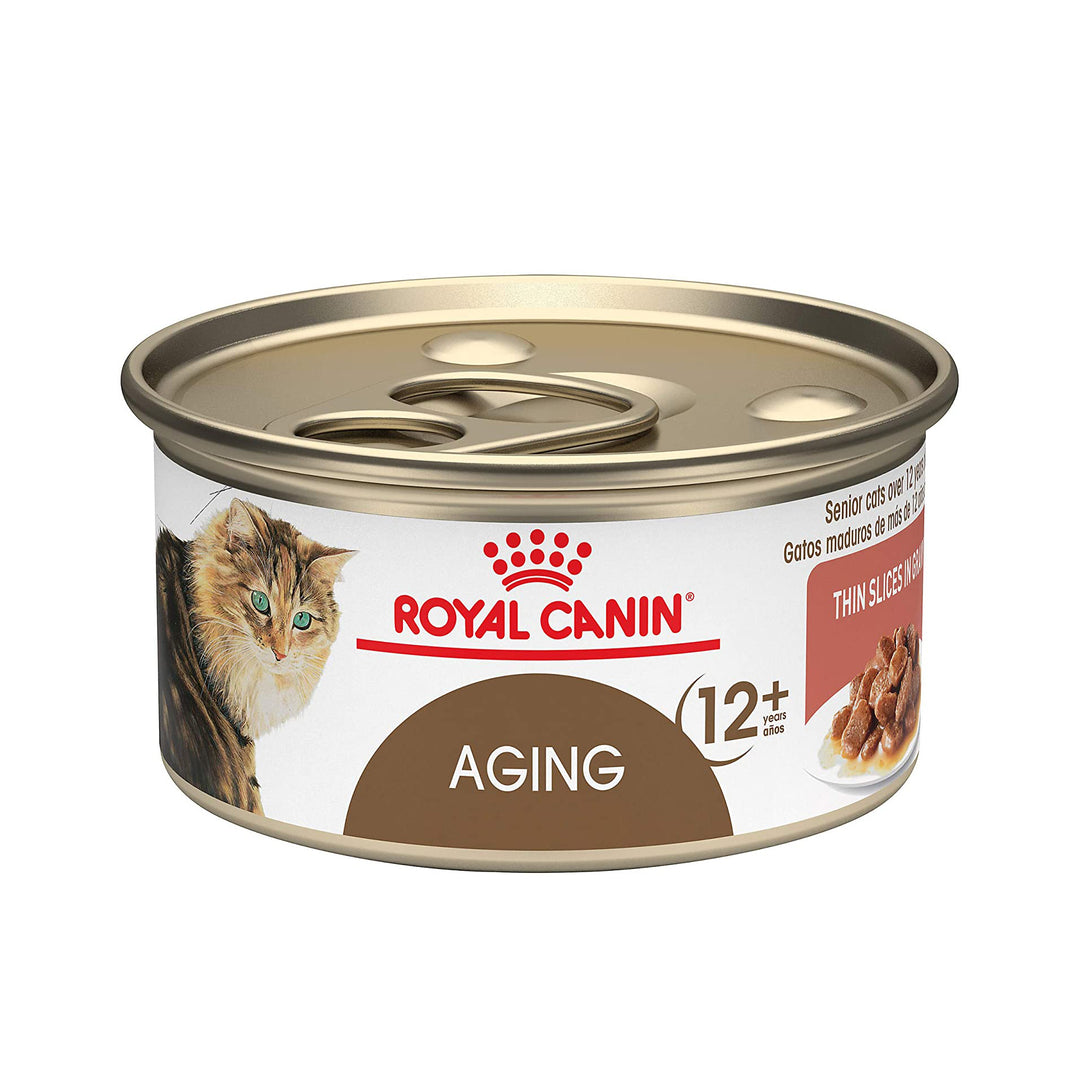 Royal Canin Aging 12+ Thin Slices in Gravy, Canned Cat Food, 3 oz