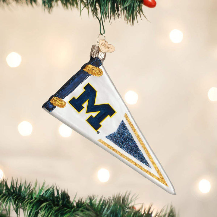 Michigan Pennant Ornament