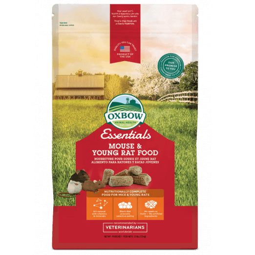 Oxbow, Essentials Mouse & Young Rat Food Blocks, 2.5 lbs
