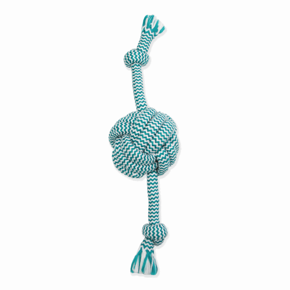 Mammoth Large Monkey Fist Ball with Rope Ends, Color Varies, 18"