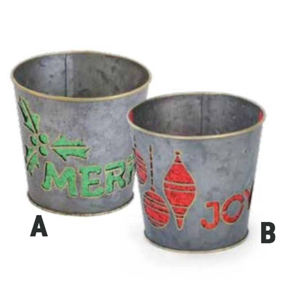 Napco, Pot cover Joy or Merry, 5", Sold Separately