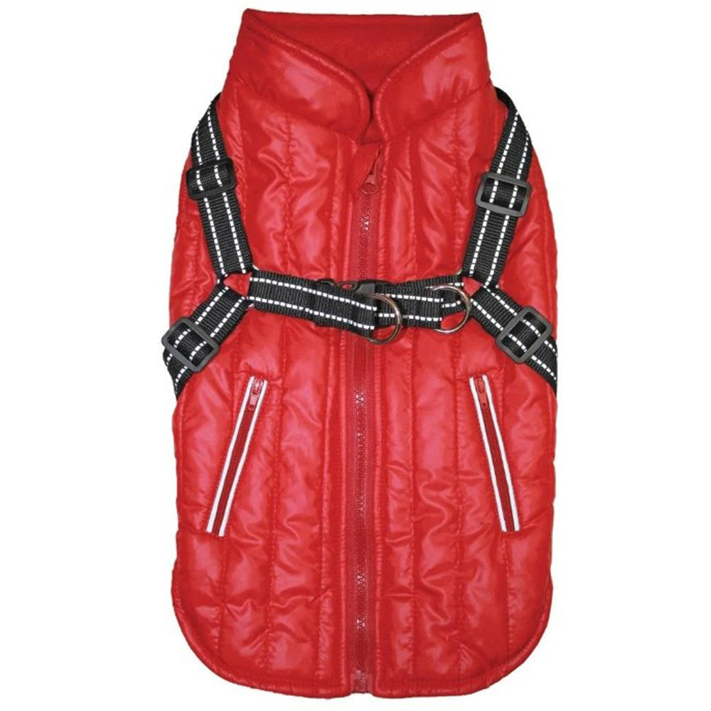 Fashion Pet, Harness Coat, Red