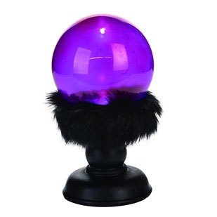 Glass Light up Crystal Ball Table Accent