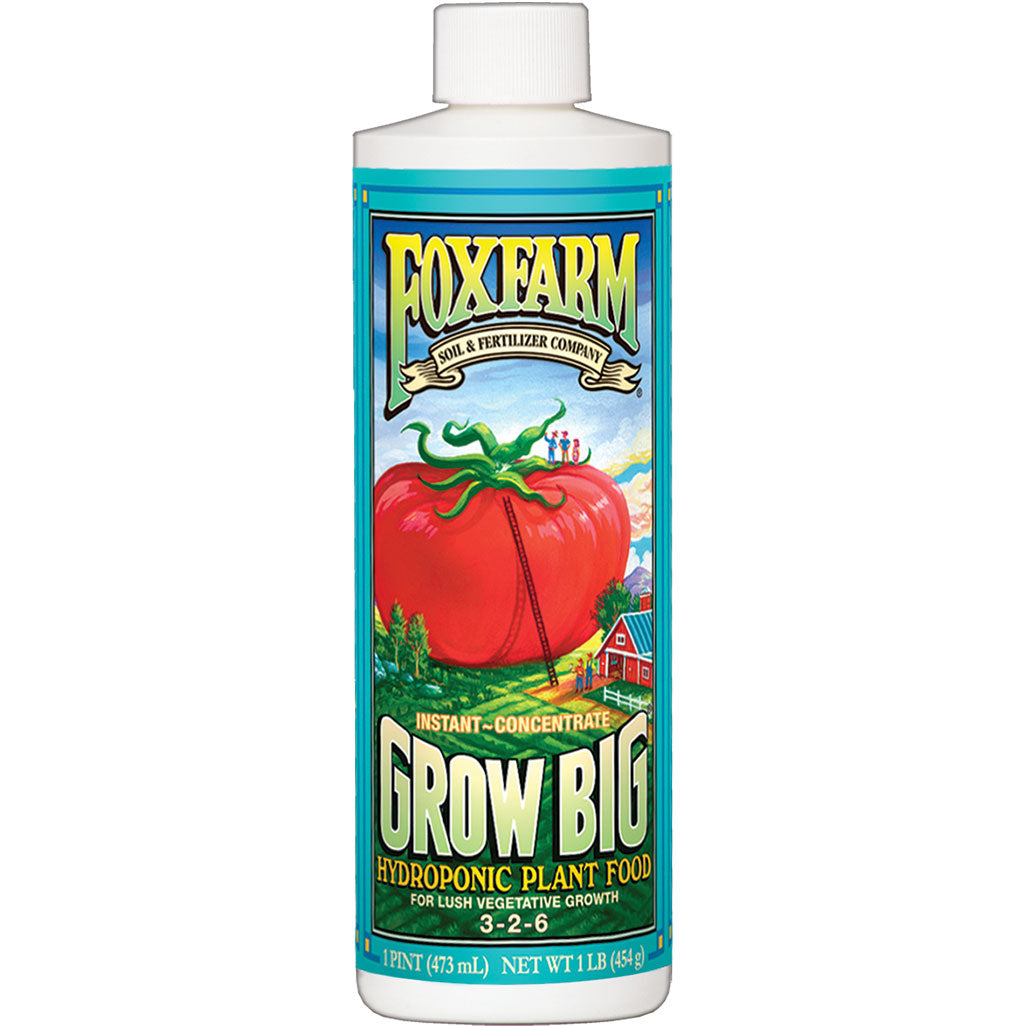 FoxFarm Grow Big Hydroponic Liquid Plant Food, 1-Pint