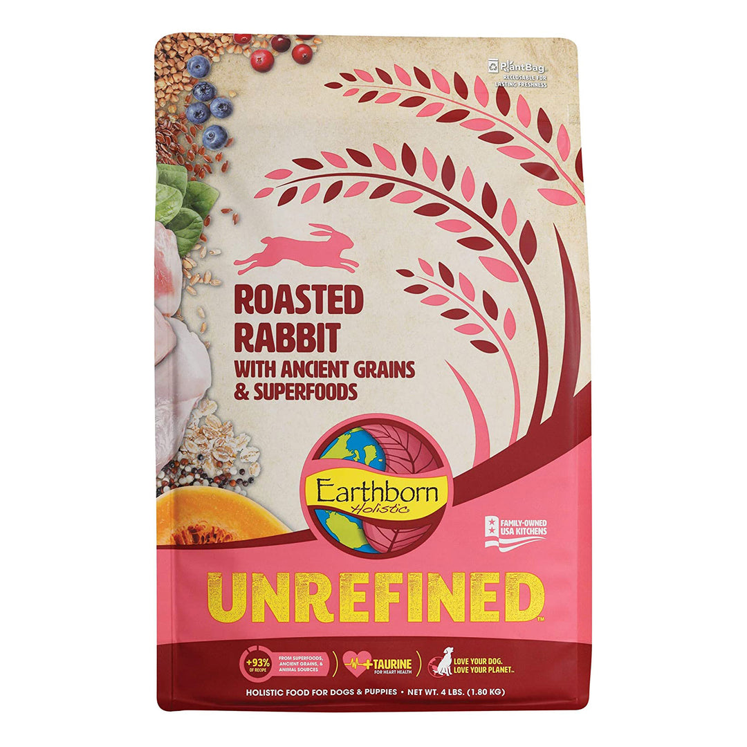 Earthborn Holistic Unrefined Roasted Rabbit w/ Ancient Grains & Superfoods, 4 LB