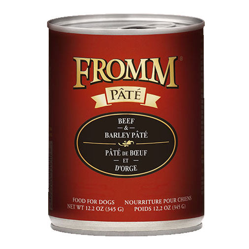 Fromm Beef & Barley Pâté Canned Dog Food, 12.2 oz.