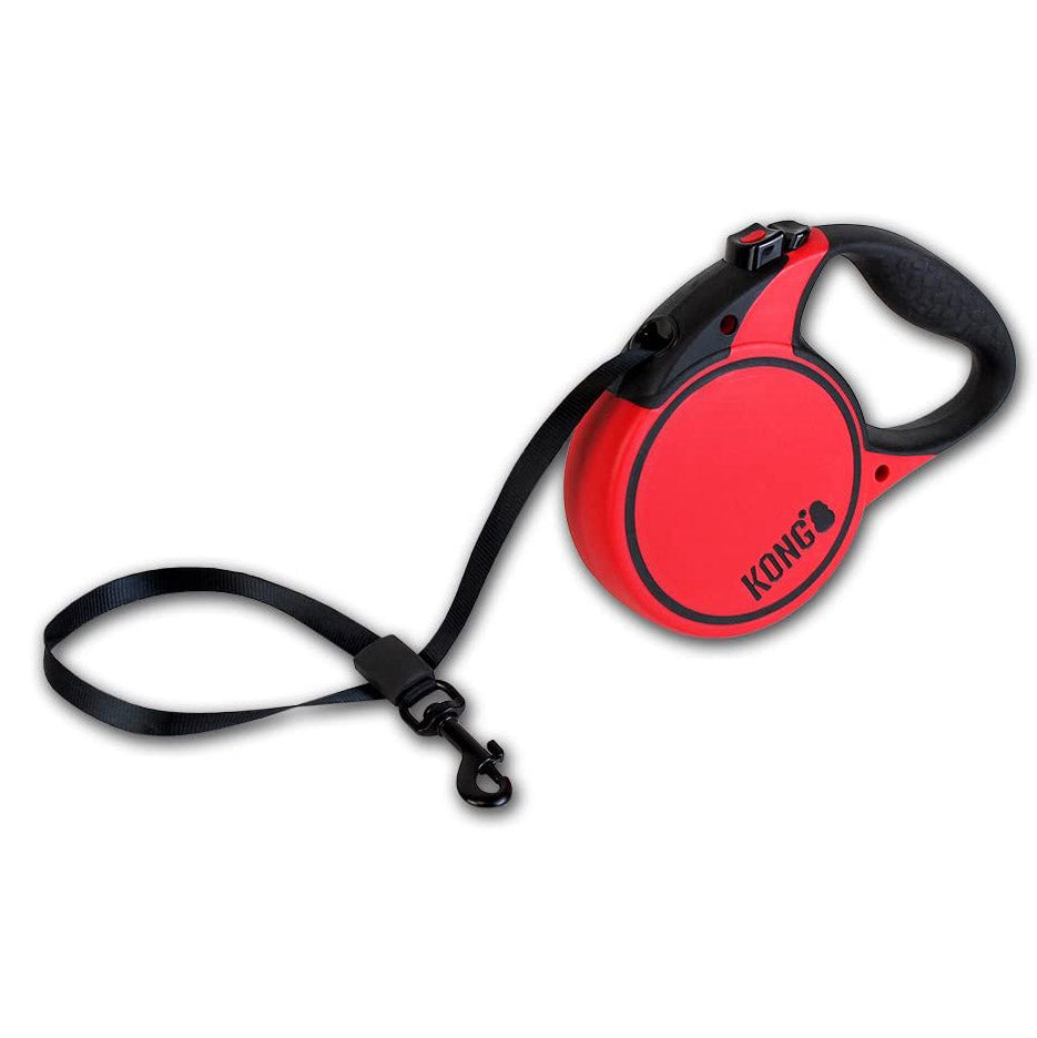 Kong Retractable Terrain Leash, Red, Large