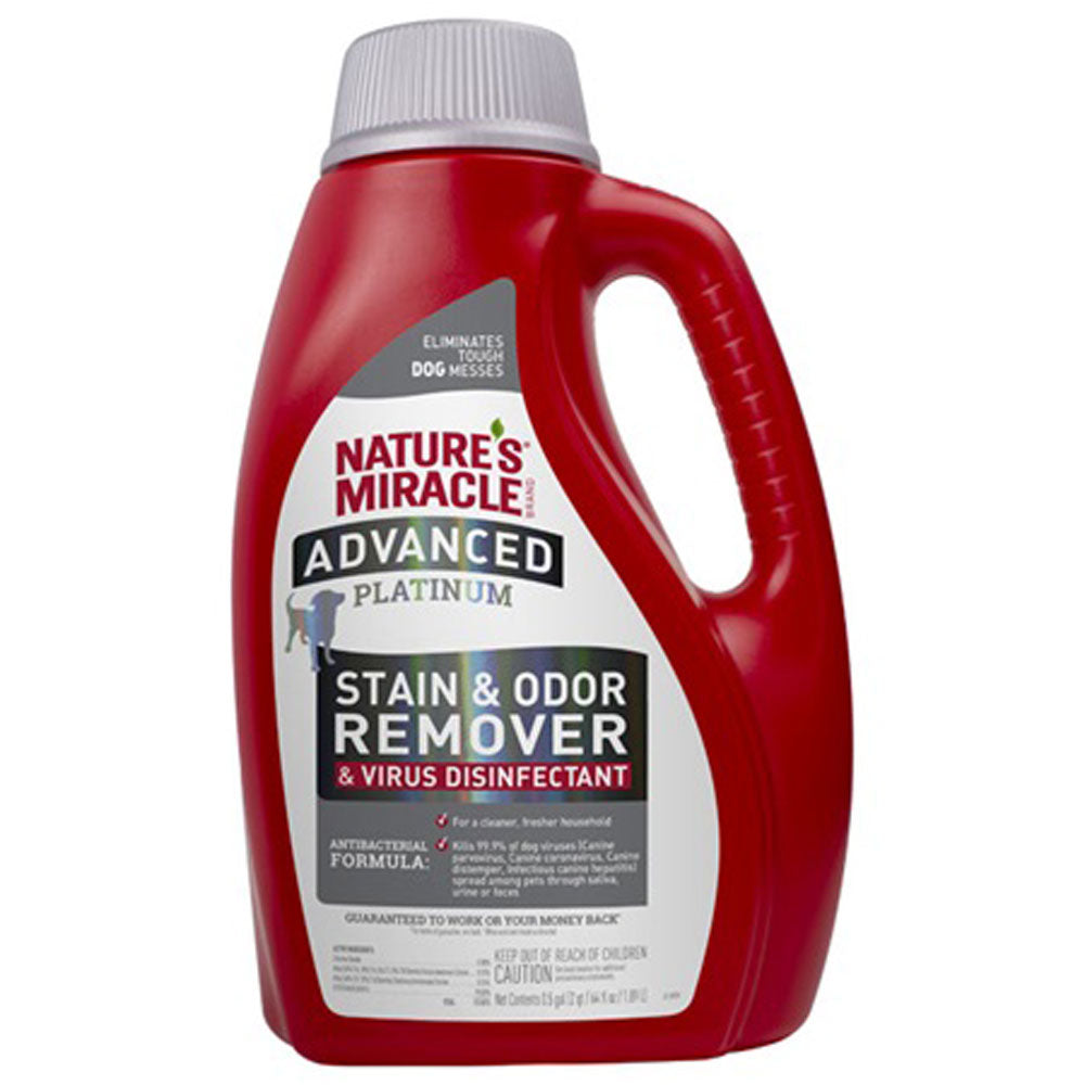 Nature's Miracle, Advanced Platinum Stain & Odor Remover & Virus Disinfectant, 64 oz.
